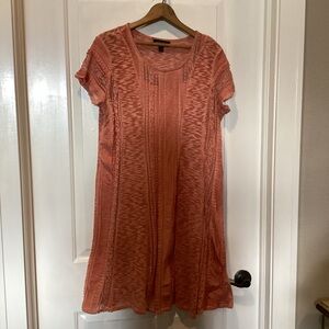 Melissa Paige Coral Knit lacy dress
